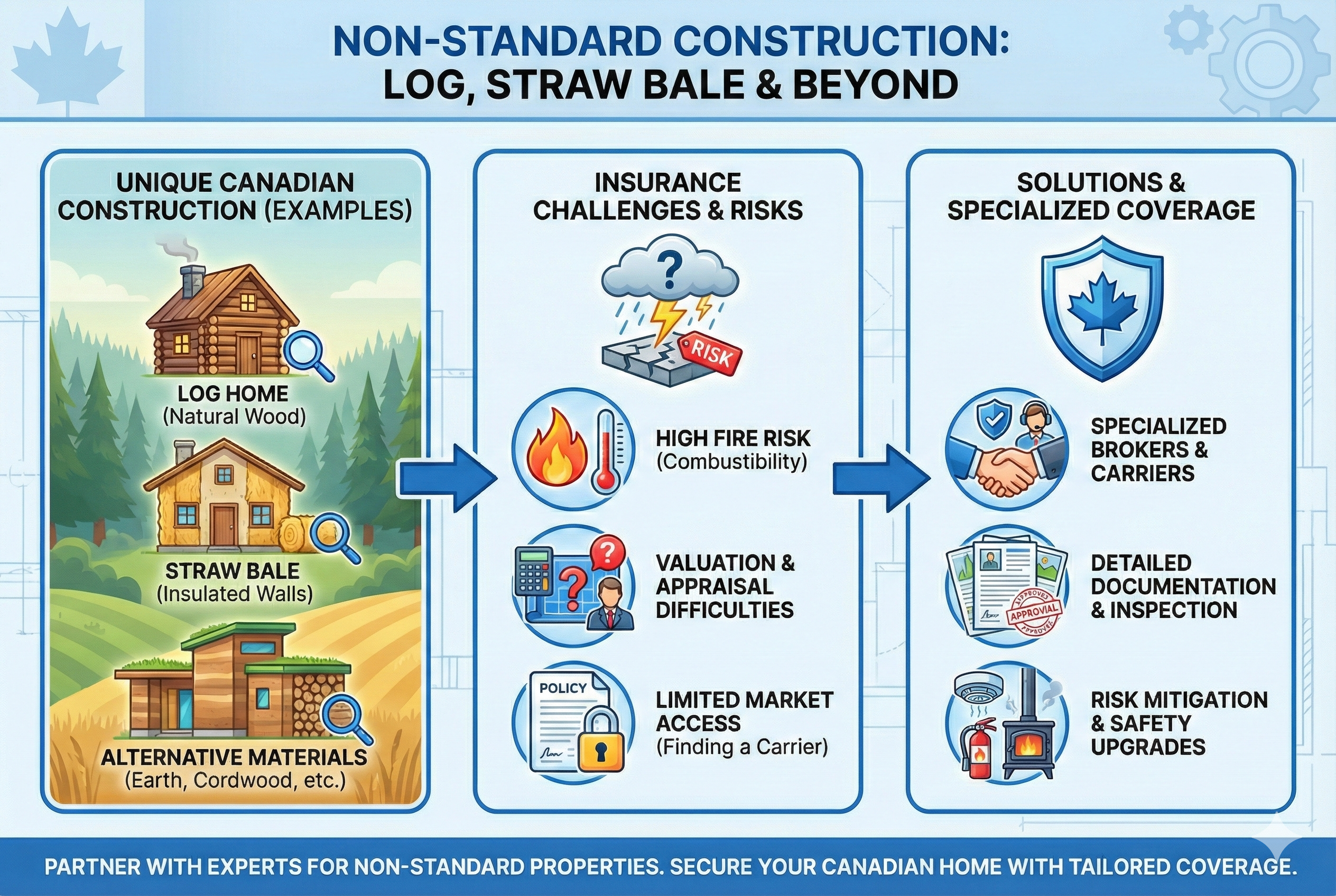 Non-Standard Construction Homes: Insurance Tips for Log, Straw Bale, and More in Canada