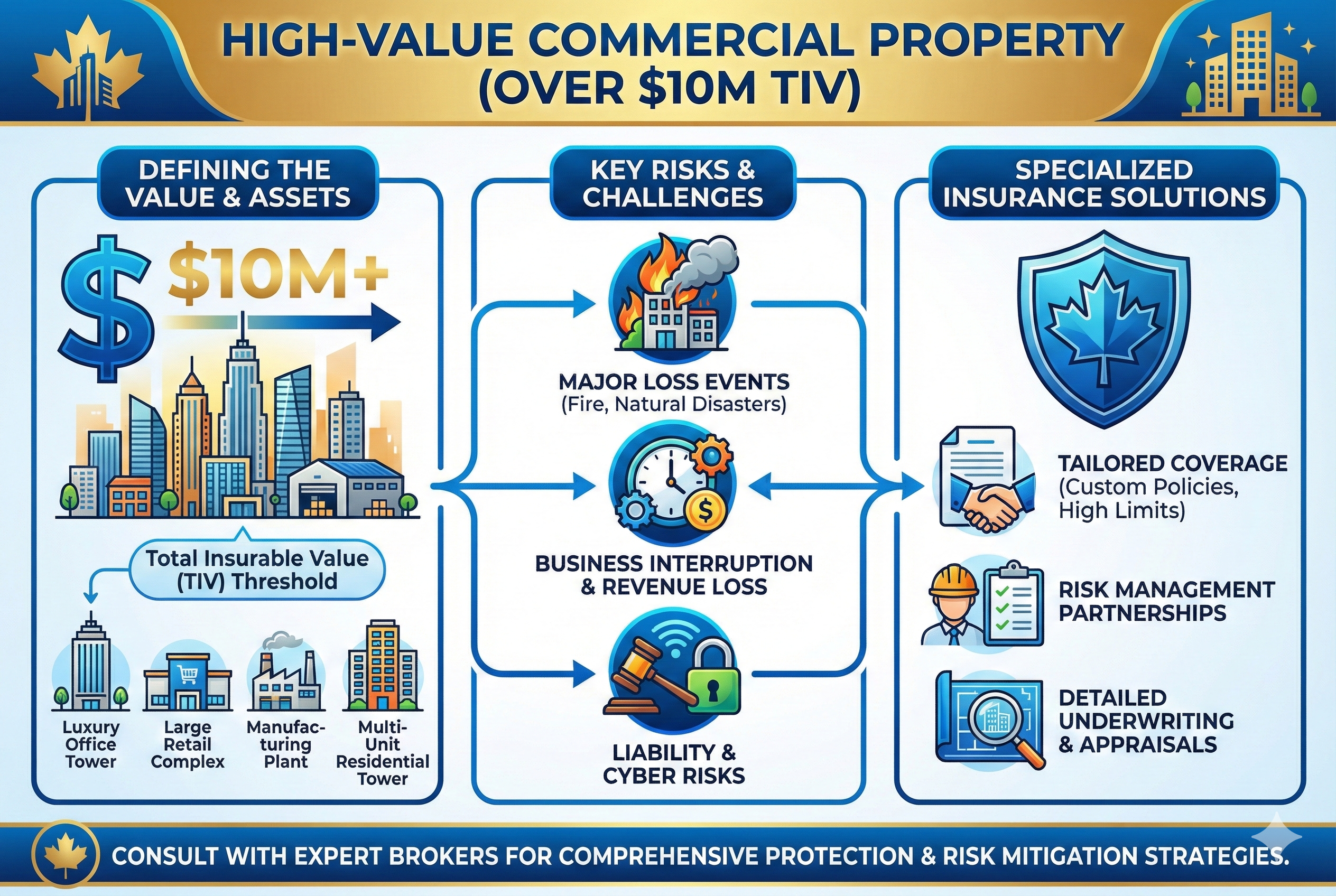 High-Value Commercial Property Insurance: Protecting Assets Over $10M in Canada