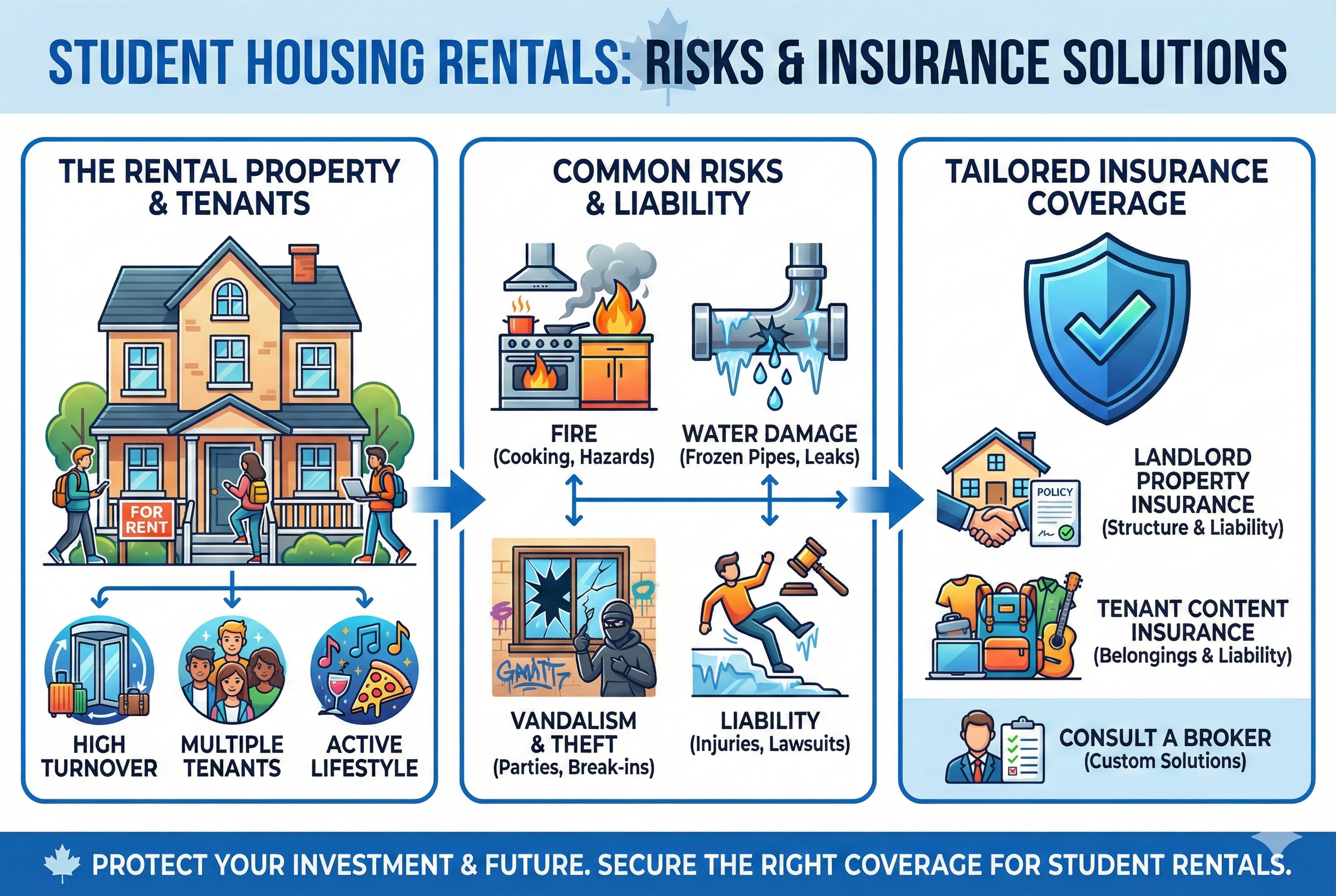 Student Housing Rentals: Essential Insurance Tips for Canadian Landlords and Tenants