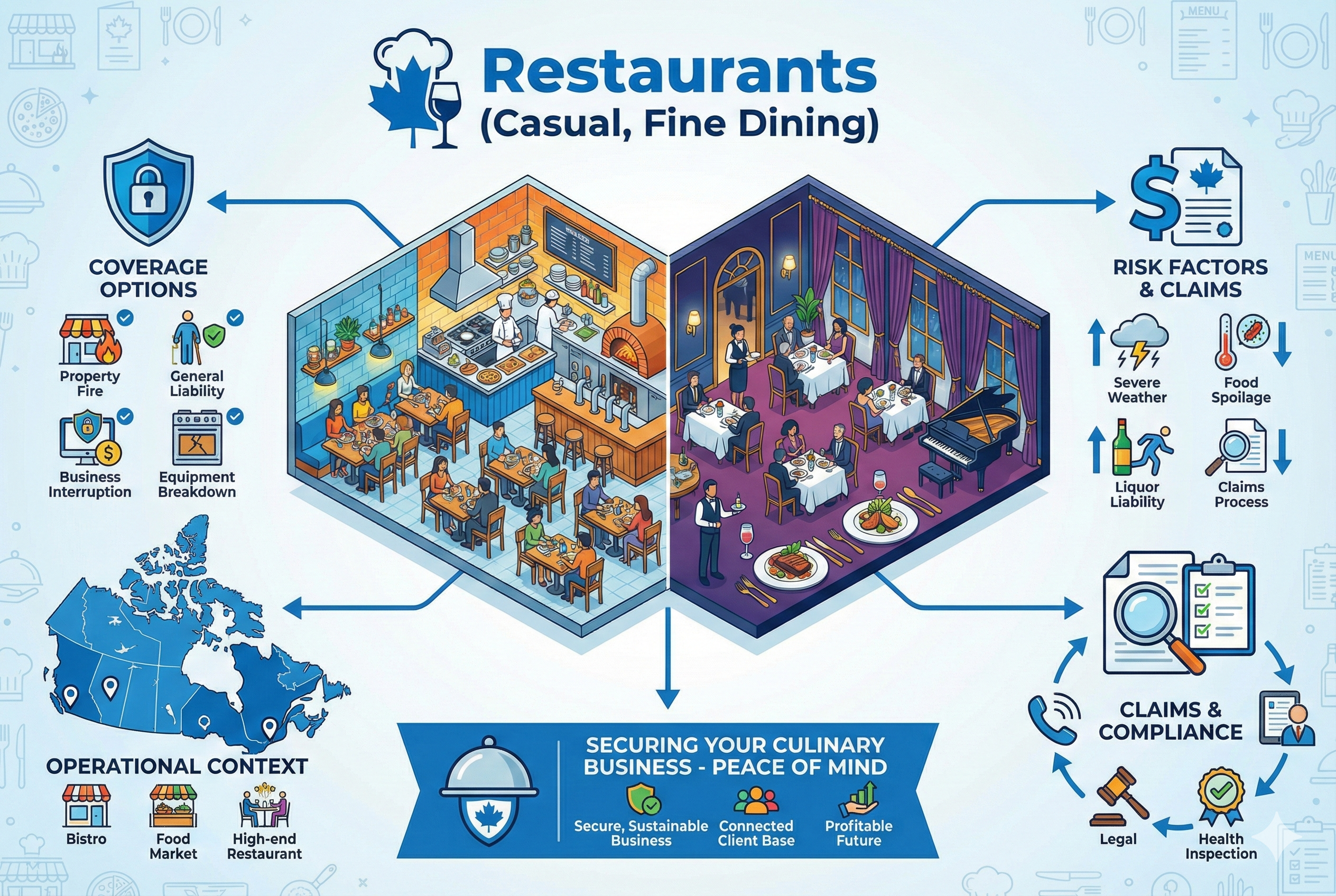 Restaurant Insurance in Canada: Casual & Fine Dining
